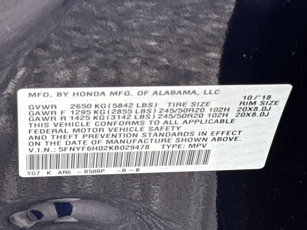 Used 2019 Honda Pilot Elite image 29