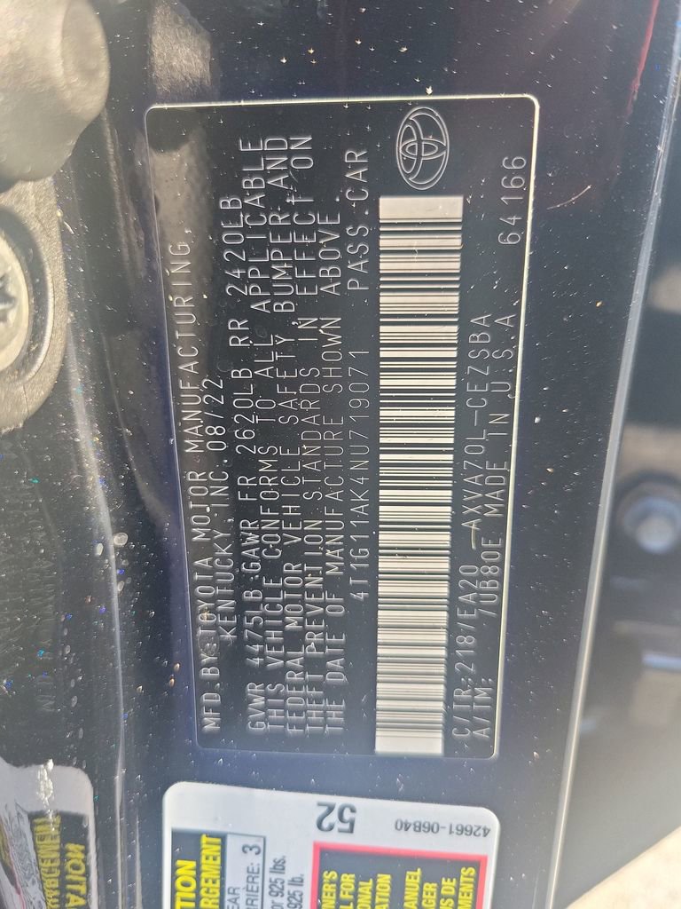 Certified 2022 Toyota Camry SE image 36