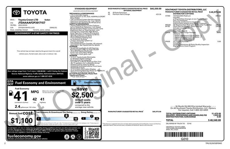 Used 2023 Toyota Crown image 2