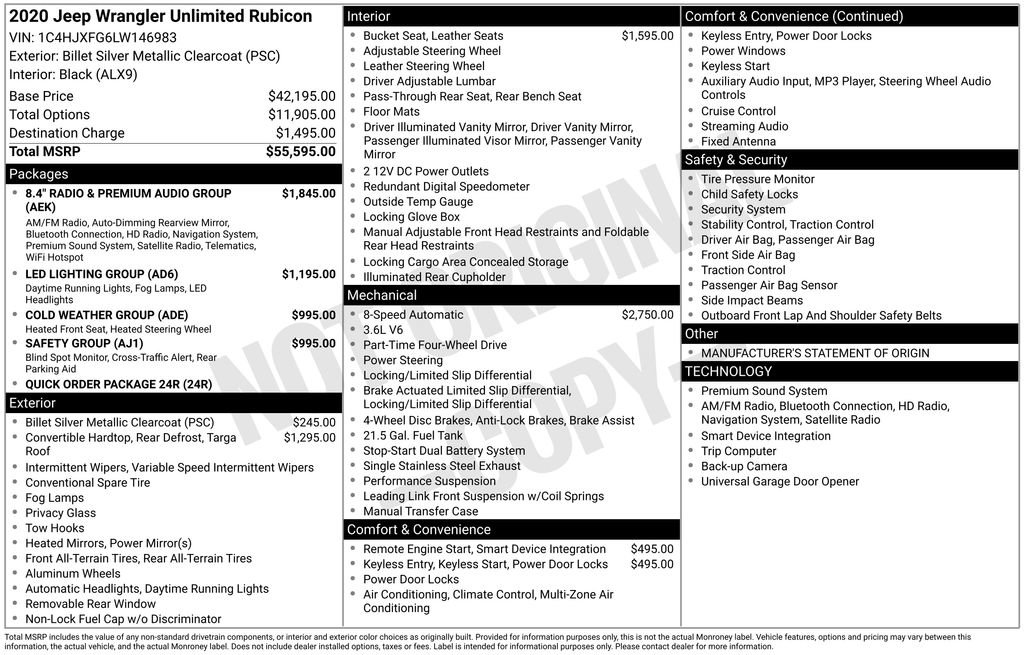 Used 2020 Jeep Wrangler Unlimited Rubicon image 2