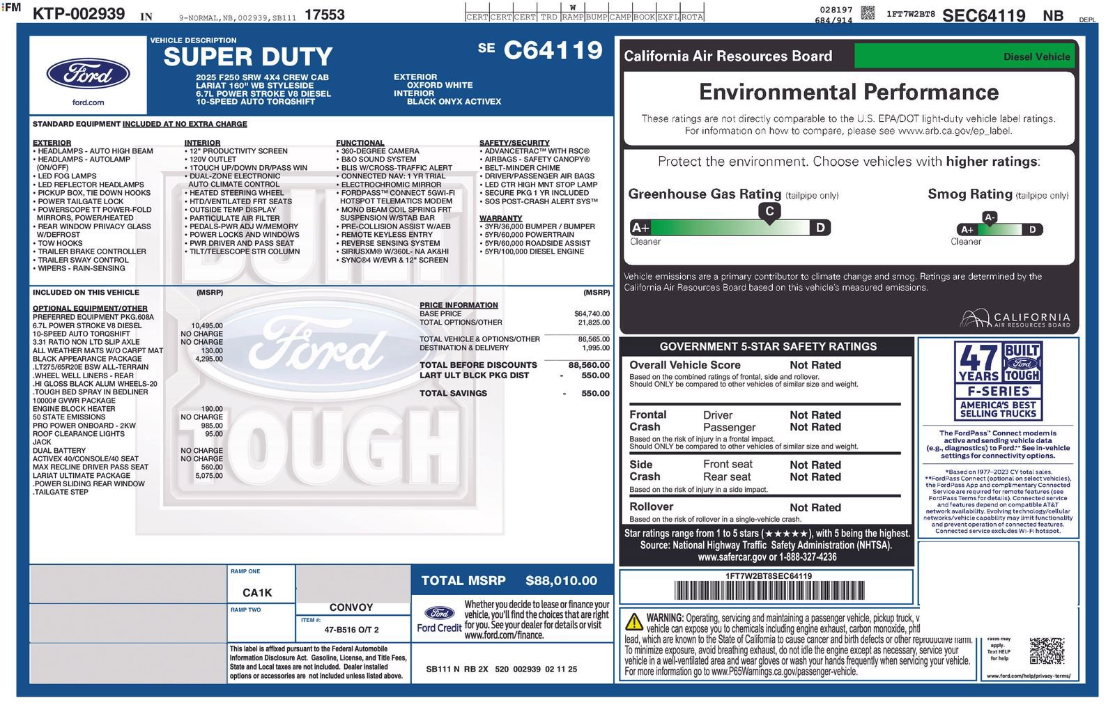 New 2025 Ford F250 Lariat w/ Lariat Ultimate Package image 28
