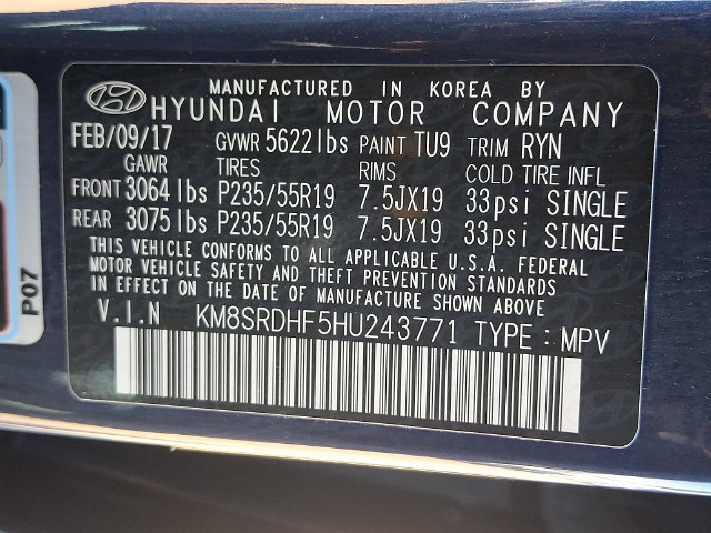 Used 2017 Hyundai Santa Fe Limited AWD/4WD image 30