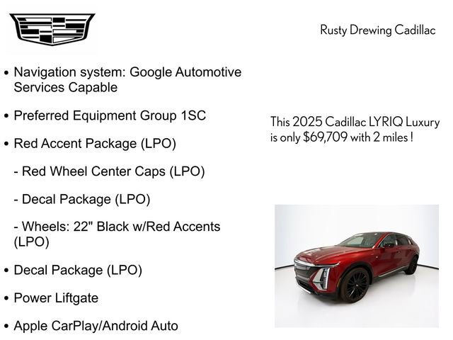 New 2025 Cadillac Lyriq Luxury image 4