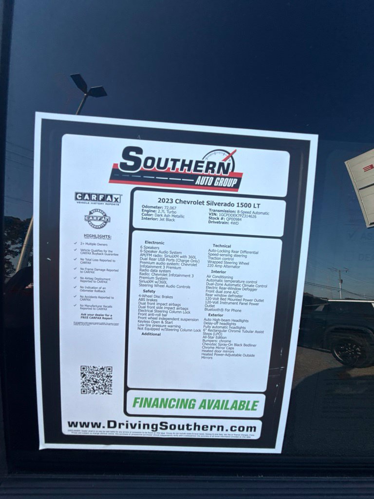 Used 2023 Chevrolet Silverado 1500 LT w/ Protection Package AWD/4WD image 12