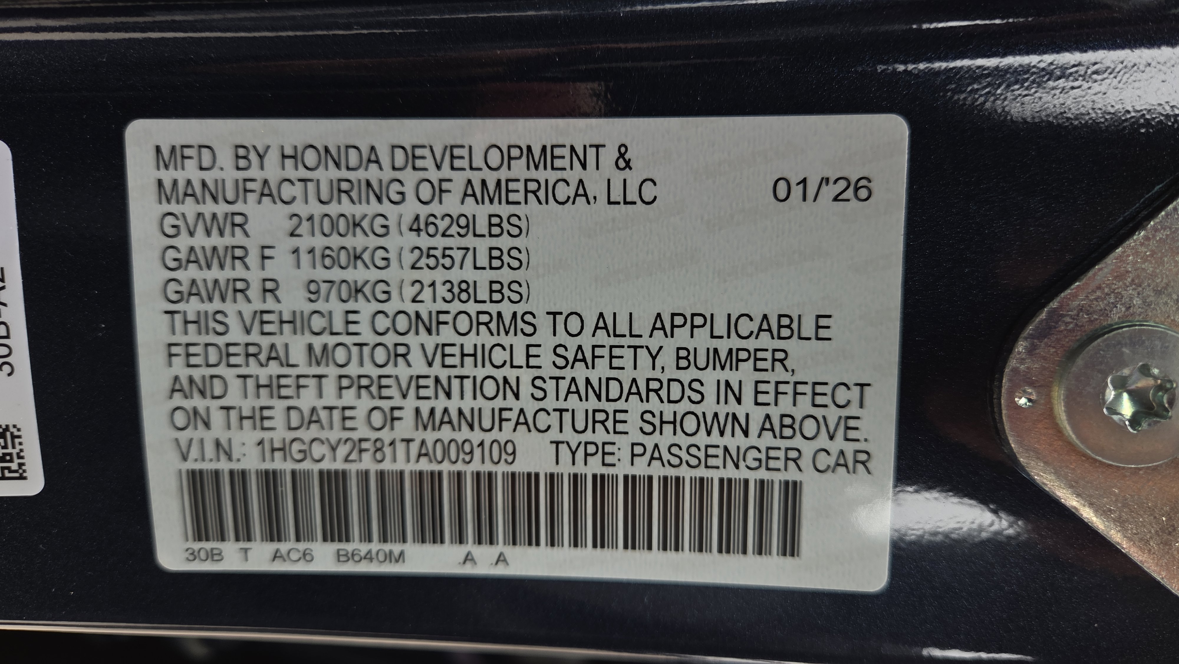 New 2026 Honda Accord Touring image 26