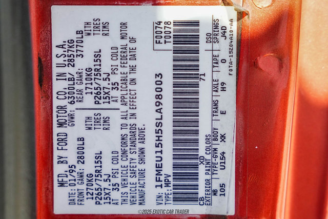 Used 1995 Ford Bronco Eddie Bauer image 49