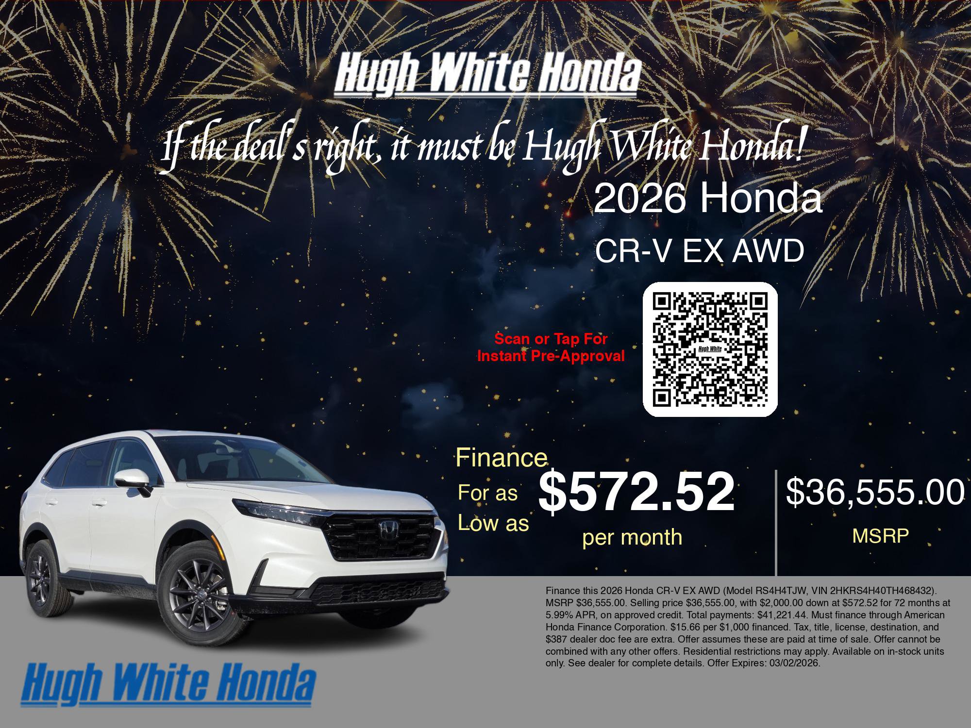 New 2026 Honda CR-V EX image 7