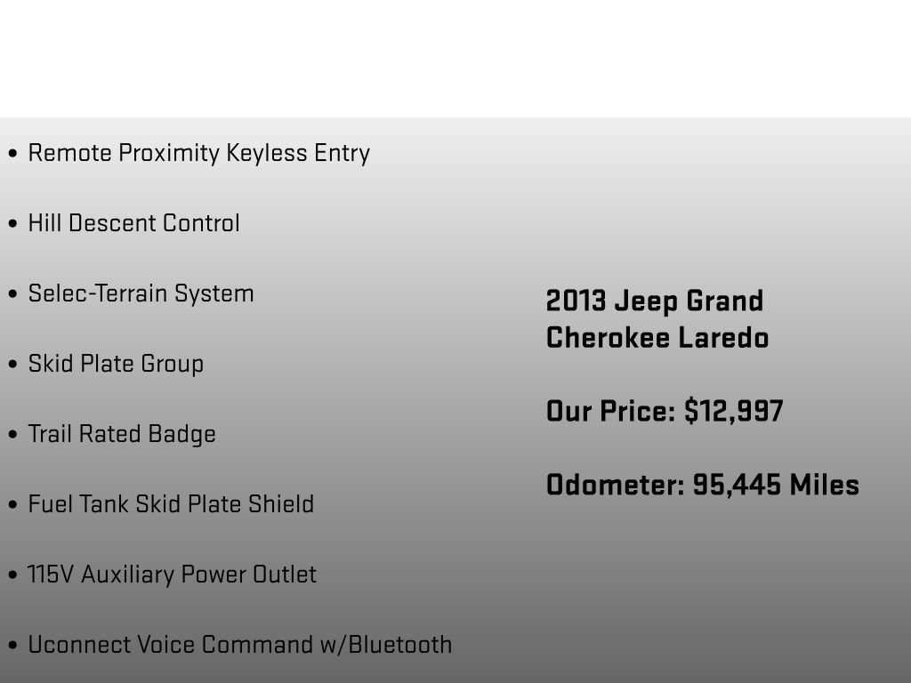 Used 2013 Jeep Grand Cherokee Laredo w/ Laredo E Group image 26