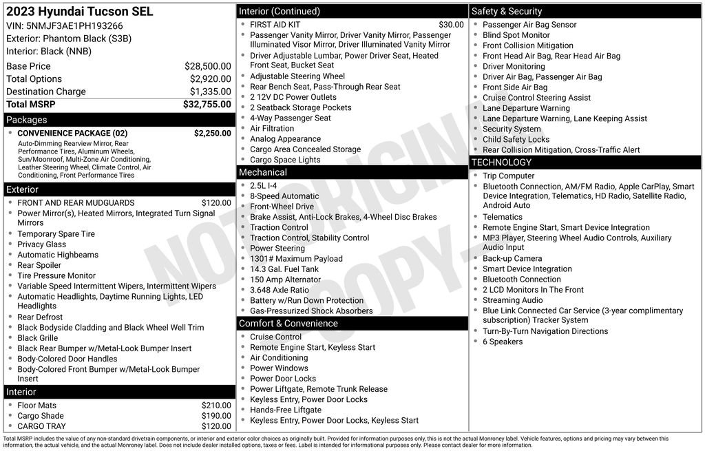 Used 2023 Hyundai Tucson SEL w/ Convenience Package FWD image 4