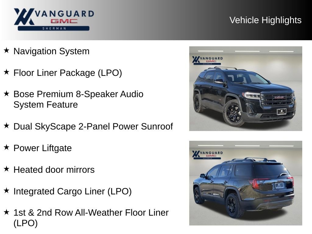Used 2023 GMC Acadia AT4 w/ Technology Package image 11