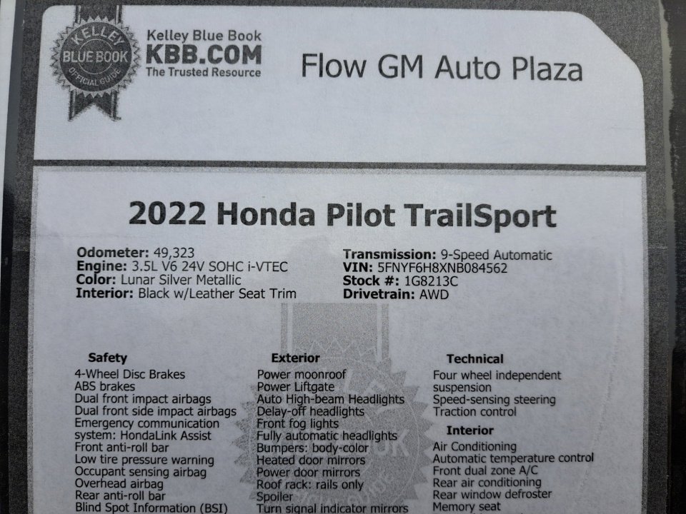 Used 2022 Honda Pilot TrailSport image 39