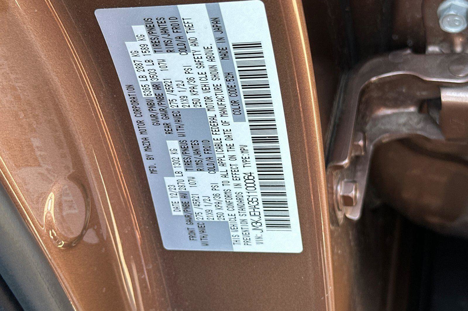 Certified 2025 MAZDA CX-70 Plug-In Hybrid w/ Premium Plus image 30