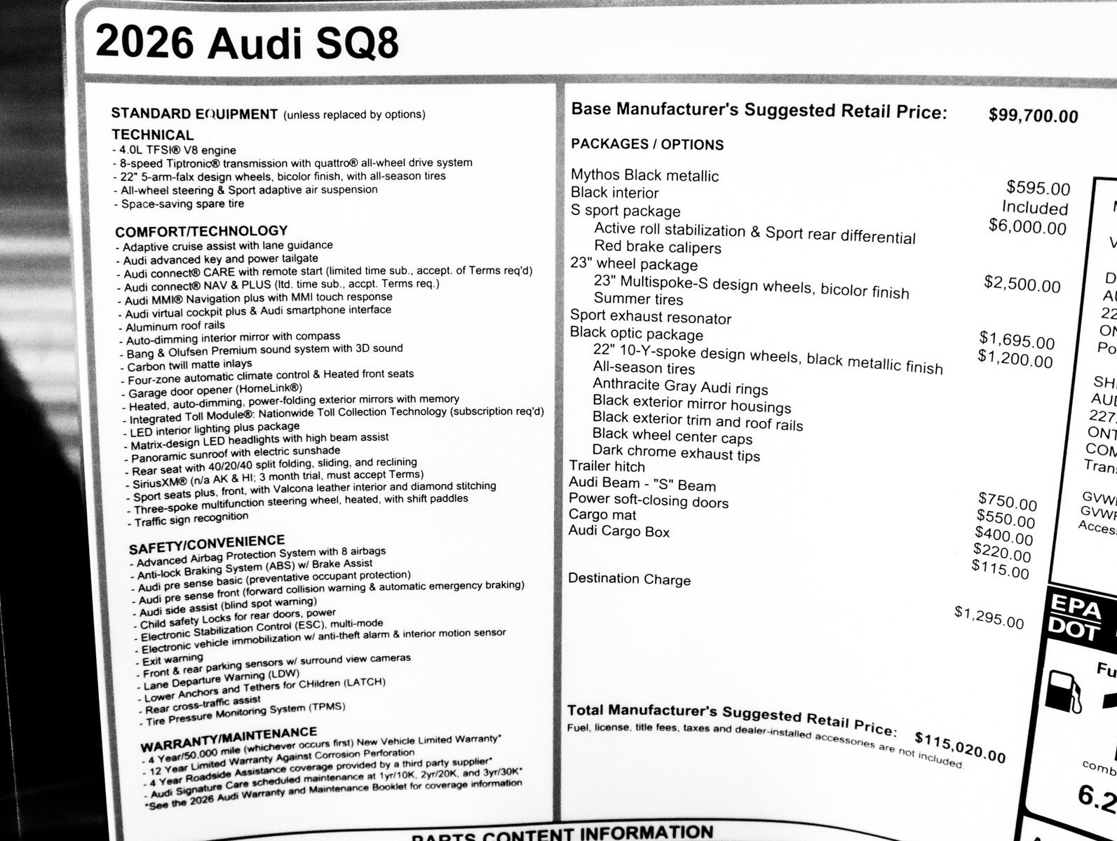 New 2026 Audi SQ8 Premium Plus image 33