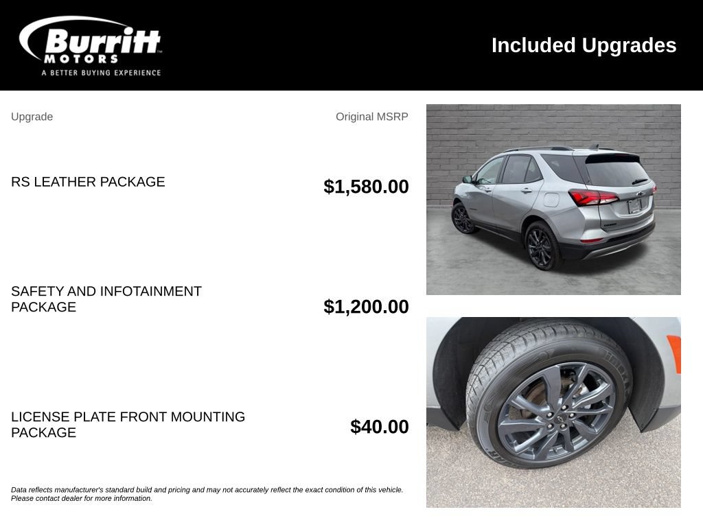 Used 2024 Chevrolet Equinox RS w/ RS Leather Package AWD/4WD image 3