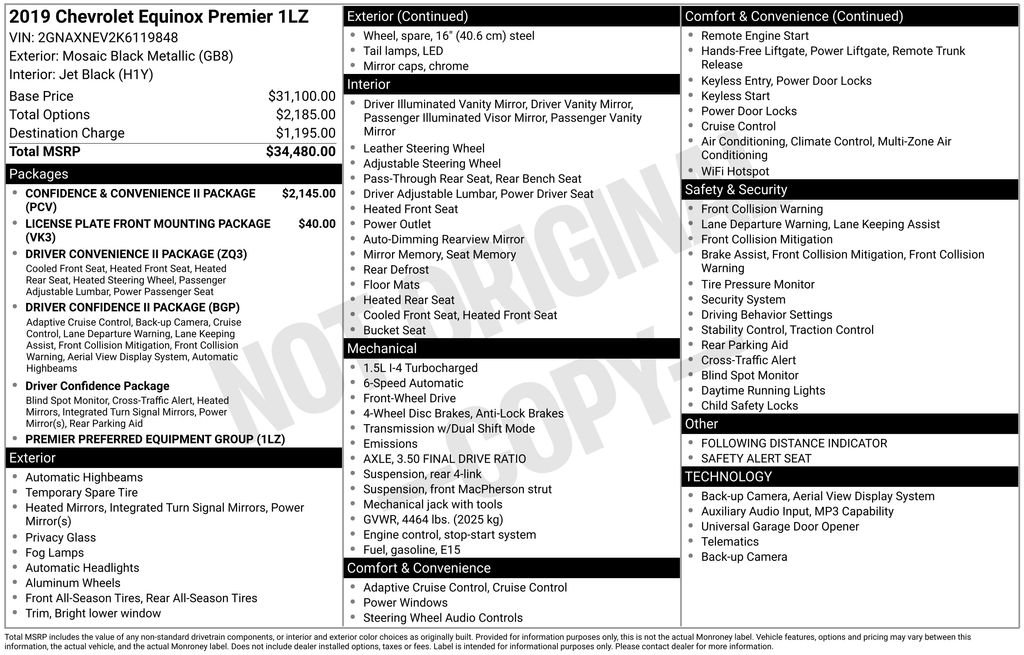 Used 2019 Chevrolet Equinox Premier FWD image 4