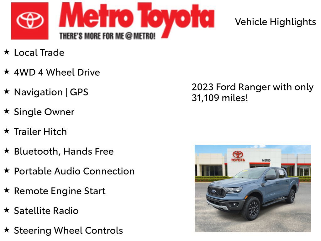 Used 2023 Ford Ranger XLT w/ Equipment Group 302A High AWD/4WD image 8