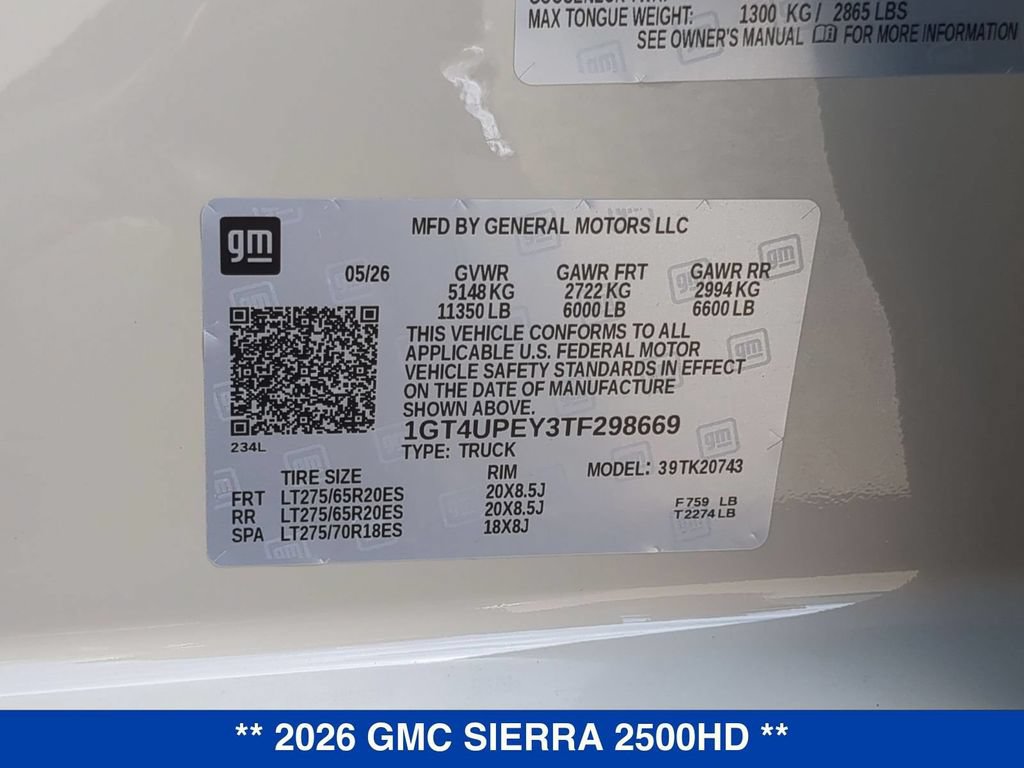 New 2026 GMC Sierra 2500 AT4 w/ AT4 Premium Plus Package AWD/4WD image 35