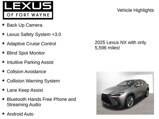 Used 2025 Lexus NX 350h AWD w/ Premium Package image 7