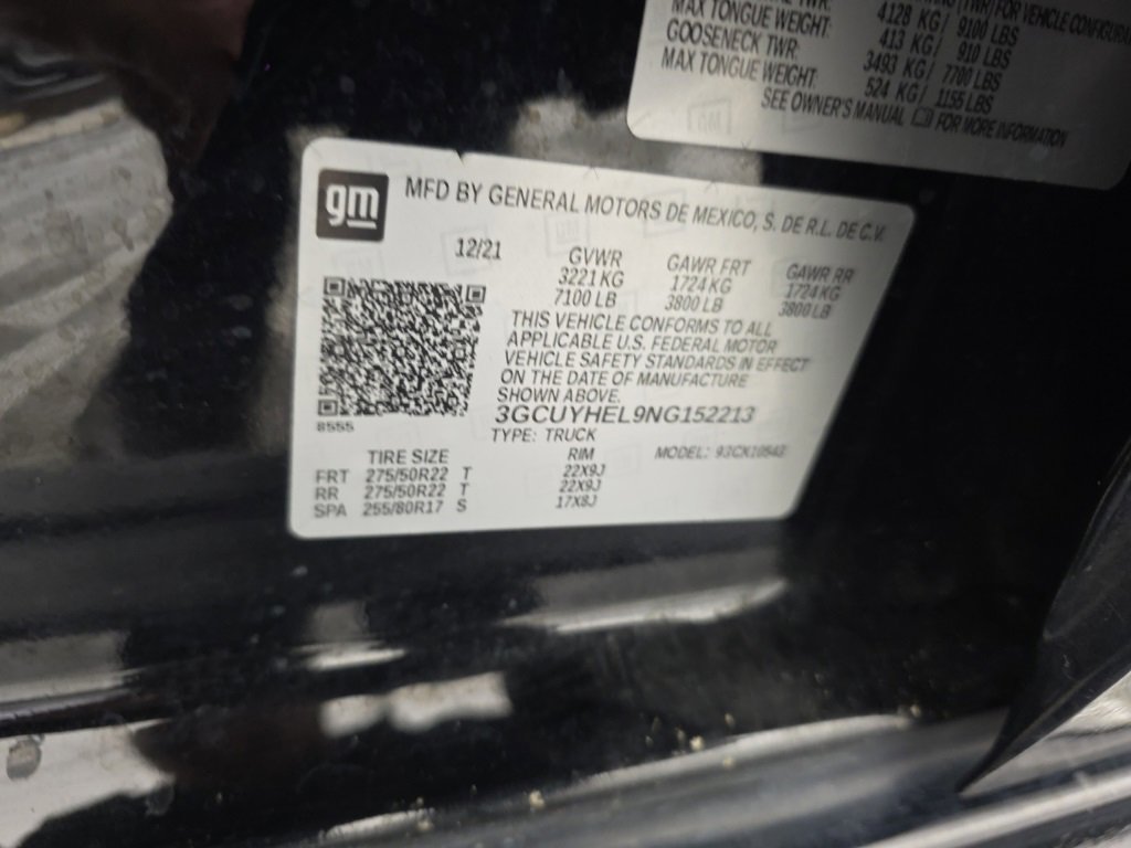 Used 2022 Chevrolet Silverado 1500 High Country w/ Technology Package image 12