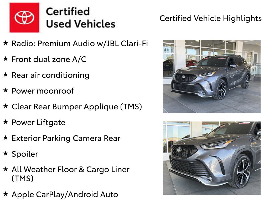 Certified 2021 Toyota Highlander XSE FWD image 7