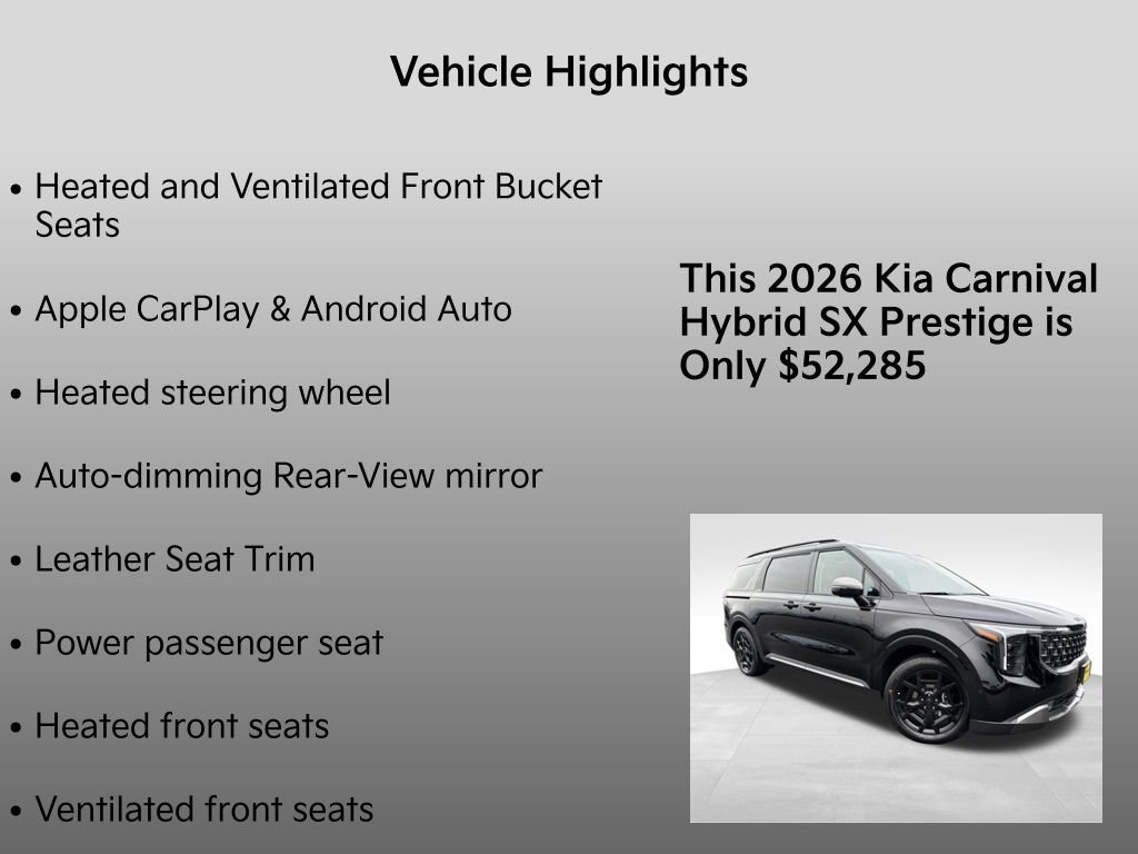 New 2026 Kia Carnival SX Prestige image 10