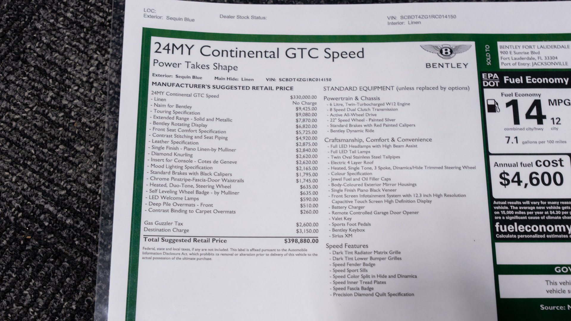 Used 2024 Bentley Continental GT Speed AWD/4WD image 93