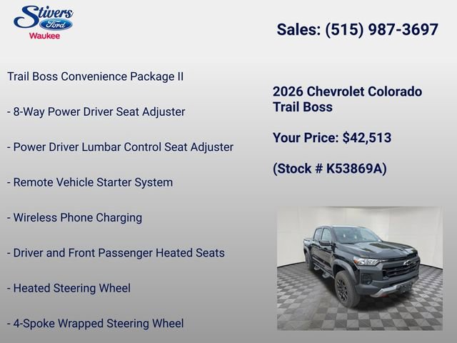 Used 2026 Chevrolet Colorado Trail Boss AWD/4WD image 16
