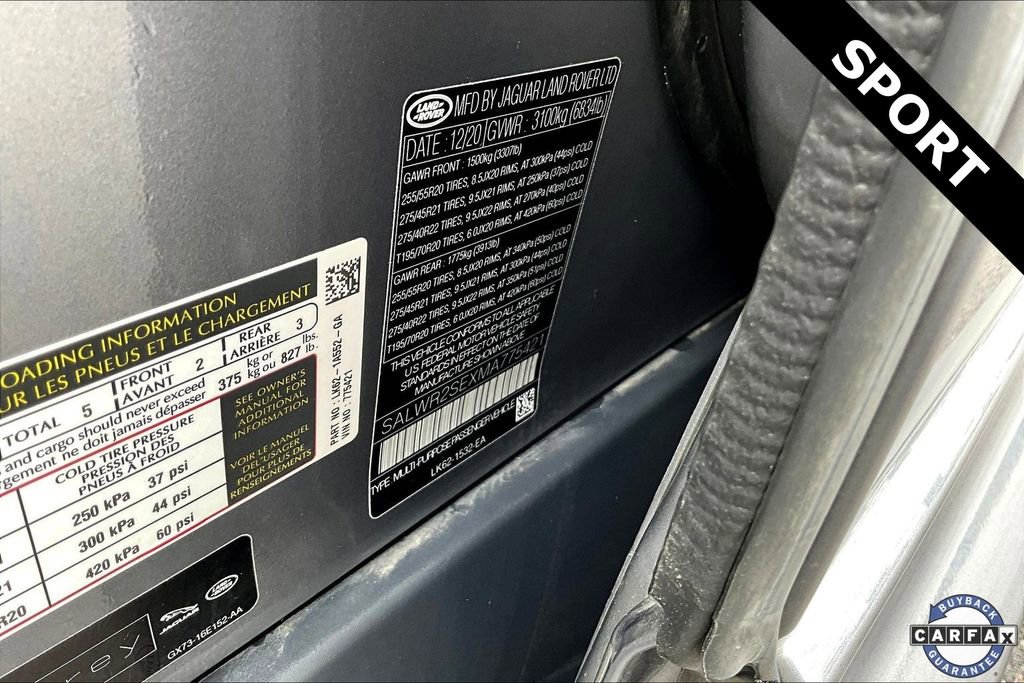 Used 2021 Land Rover Range Rover Sport HSE Dynamic image 17