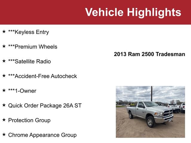 Used 2013 RAM 2500 Tradesman w/ PWR & Remote Entry Group AWD/4WD image 2