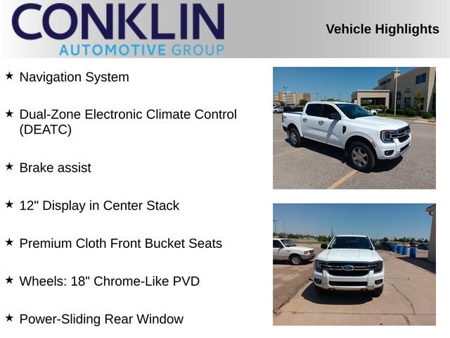 Used 2024 Ford Ranger XLT w/ Equipment Group 301A High image 2