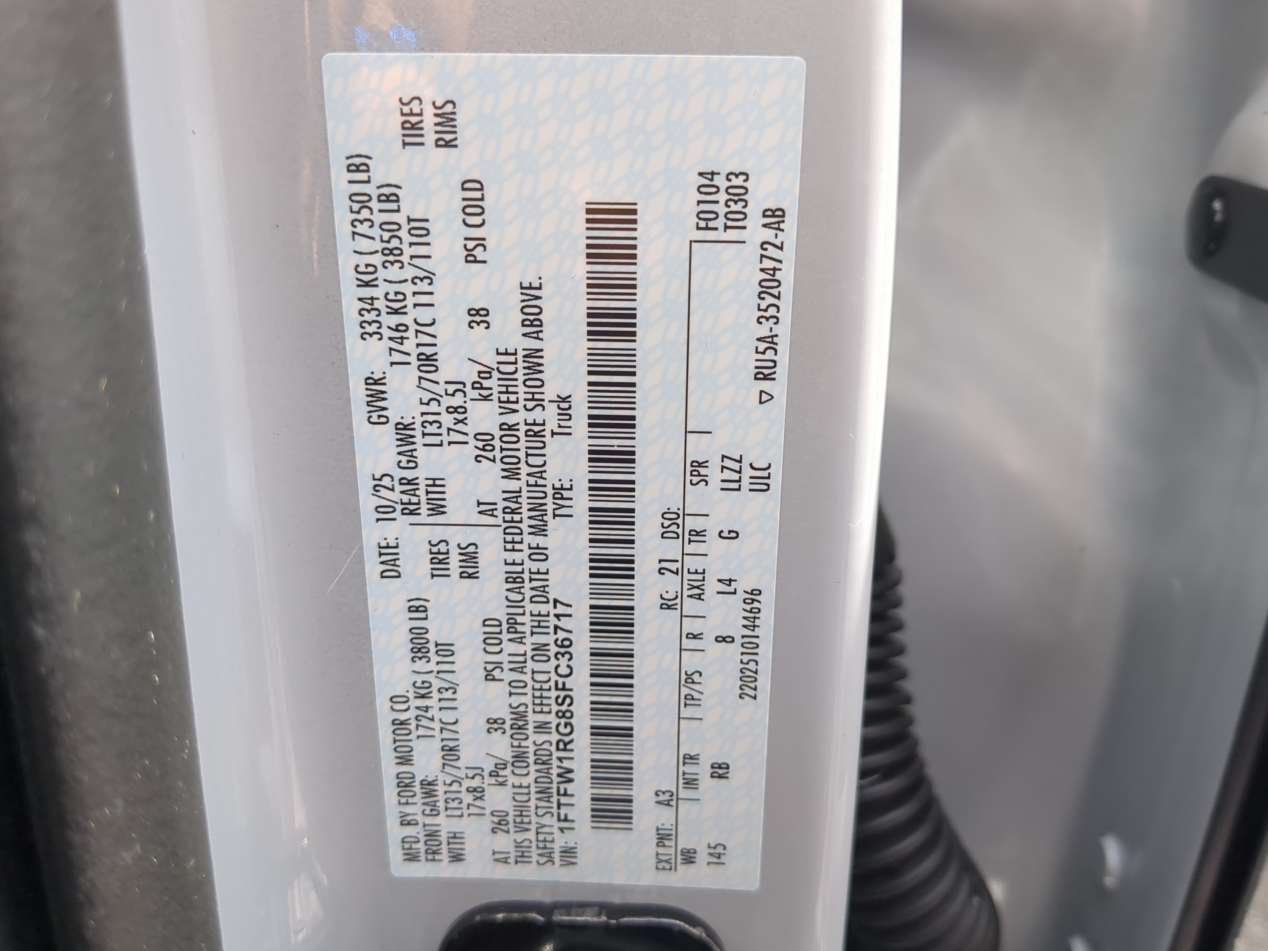 Certified 2025 Ford F150 Raptor AWD/4WD image 29