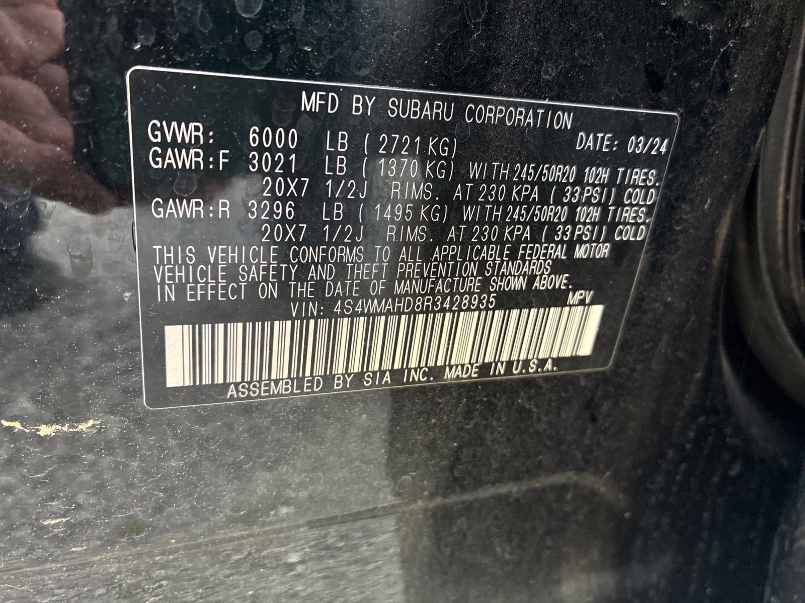 Used 2024 Subaru Ascent Onyx Edition AWD/4WD image 20