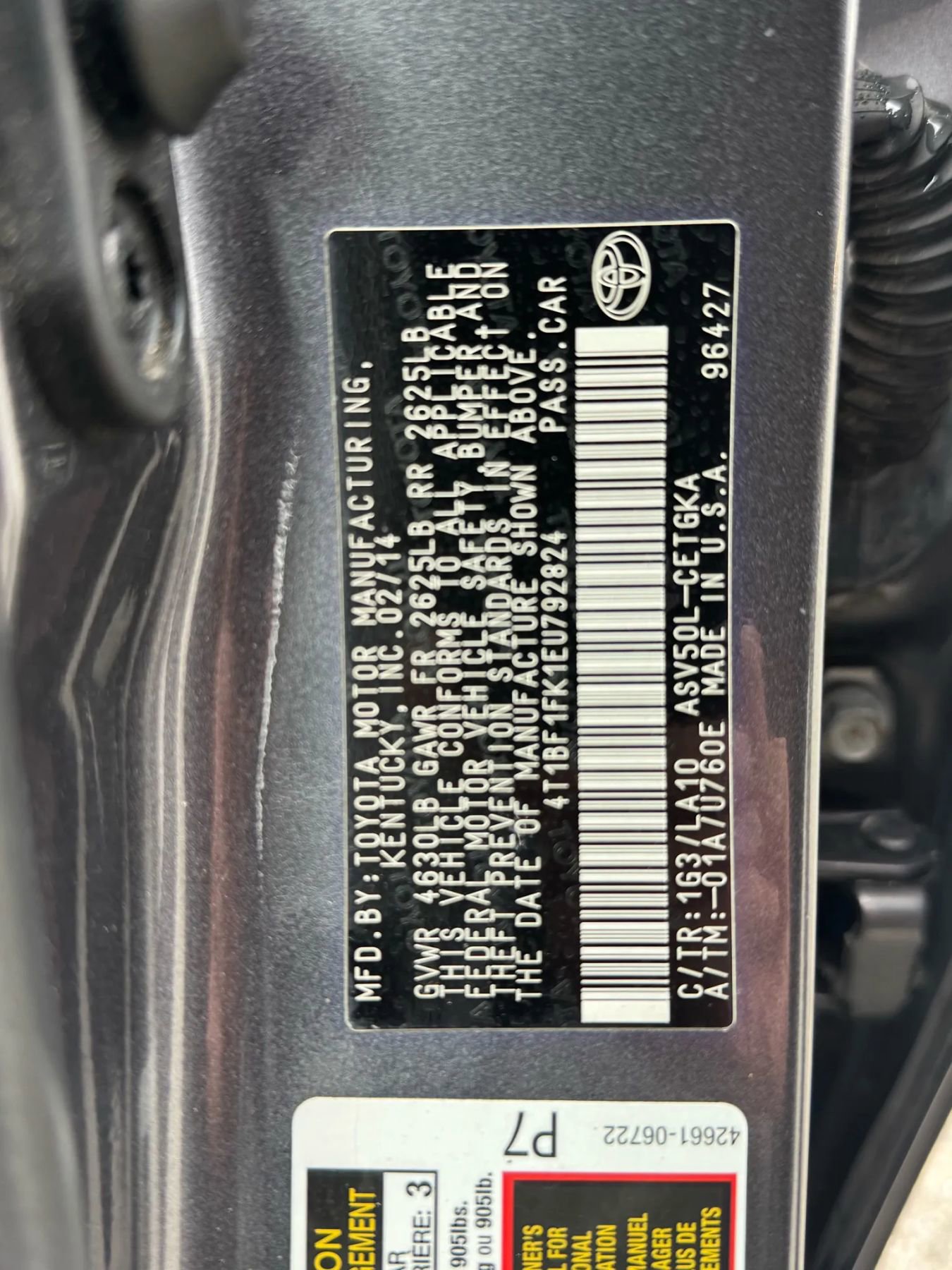 Used 2014 Toyota Camry XLE w/ Leather Package FWD image 20