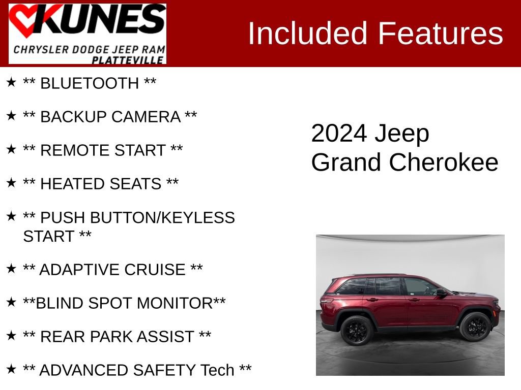 Used 2024 Jeep Grand Cherokee Altitude AWD/4WD image 2