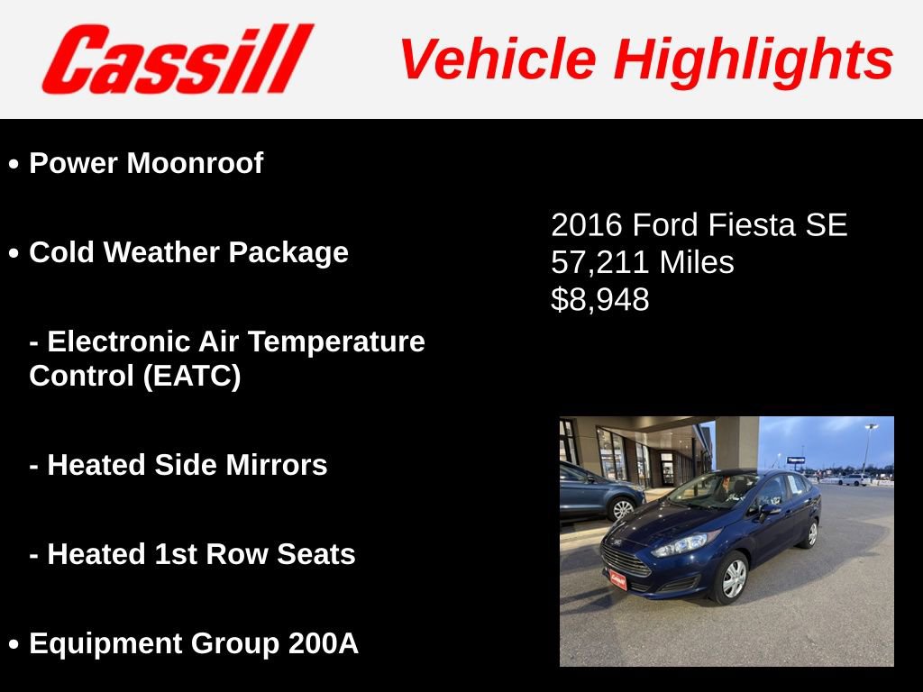 Used 2016 Ford Fiesta SE w/ Cold Weather Package image 7