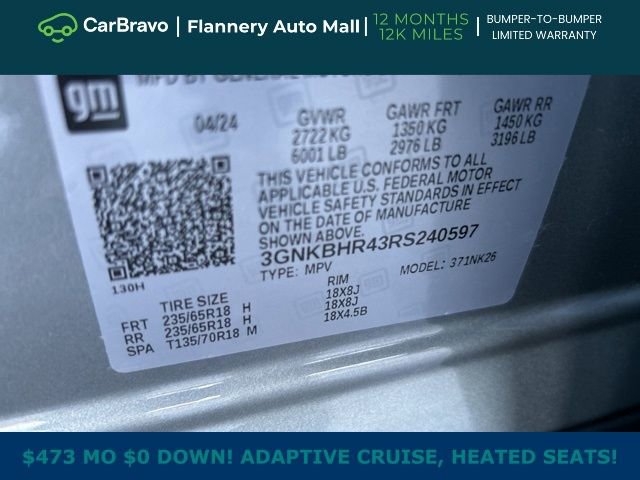 Certified 2024 Chevrolet Blazer LT w/ Convenience Package image 31