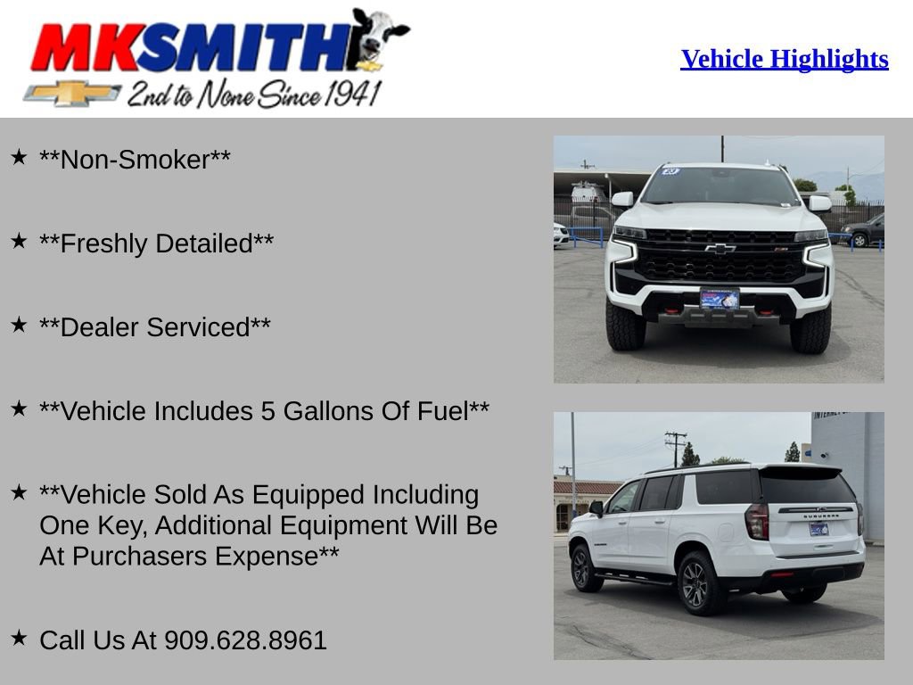 Used 2023 Chevrolet Suburban Z71 w/ Z71 Off-Road Package AWD/4WD image 2