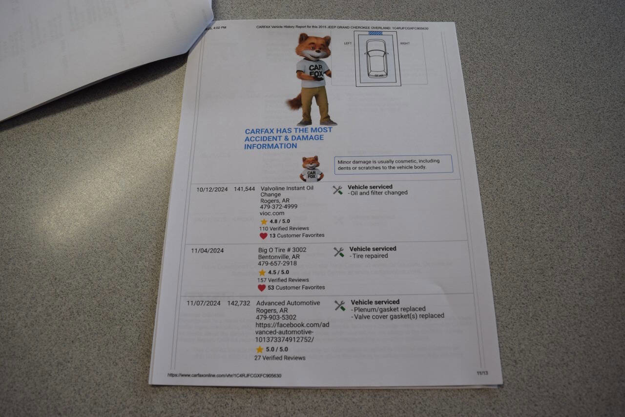 Used 2015 Jeep Grand Cherokee Overland image 74