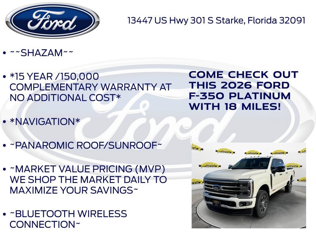 New 2026 Ford F350 Platinum w/ Platinum Plus Package AWD/4WD image 5