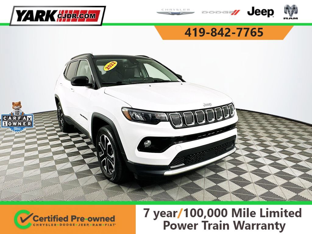Certified 2022 Jeep Compass Limited w/ Sun and Sound Group