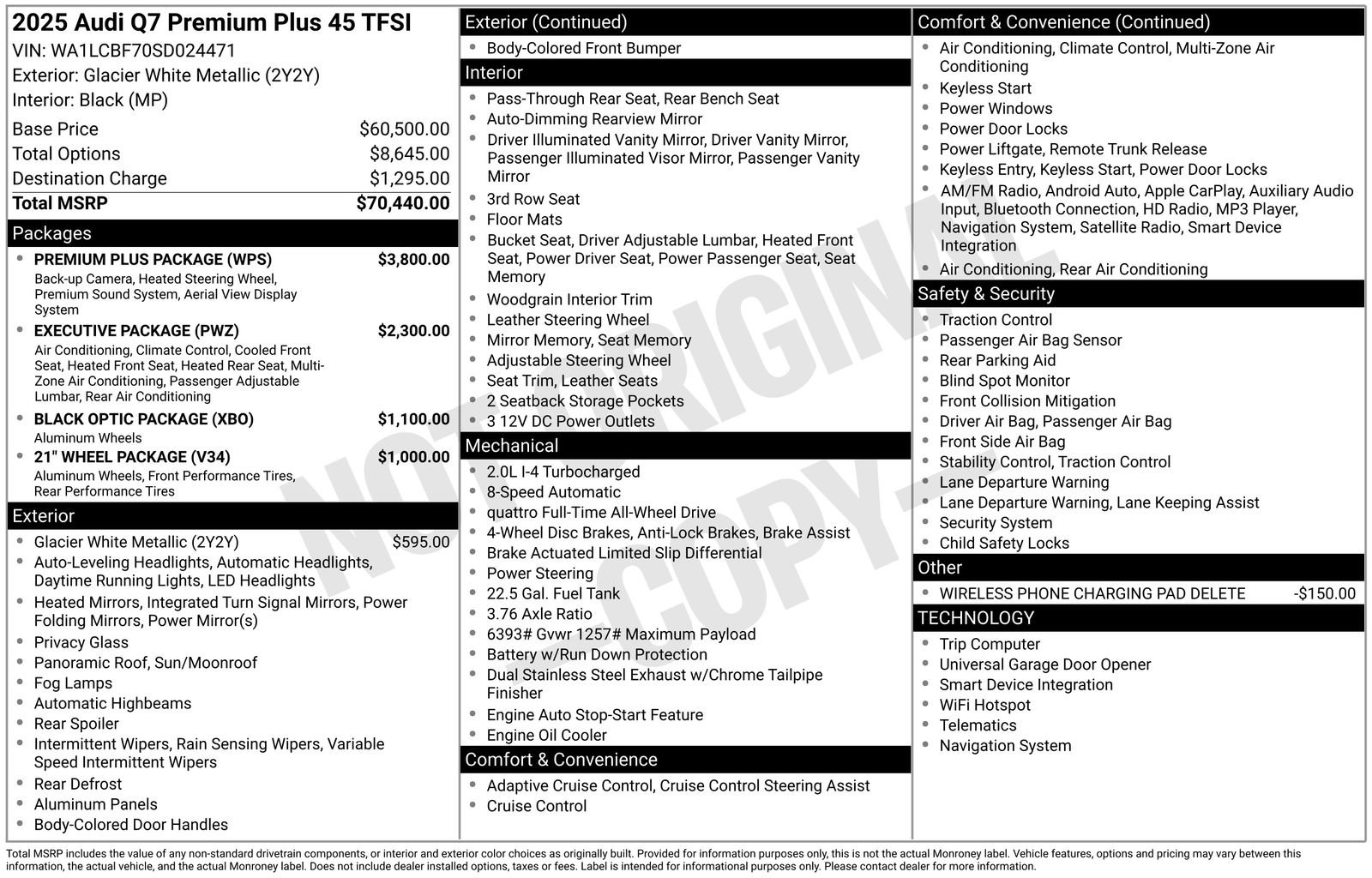 Used 2025 Audi Q7 2.0T Premium Plus w/ Premium Plus Package image 16