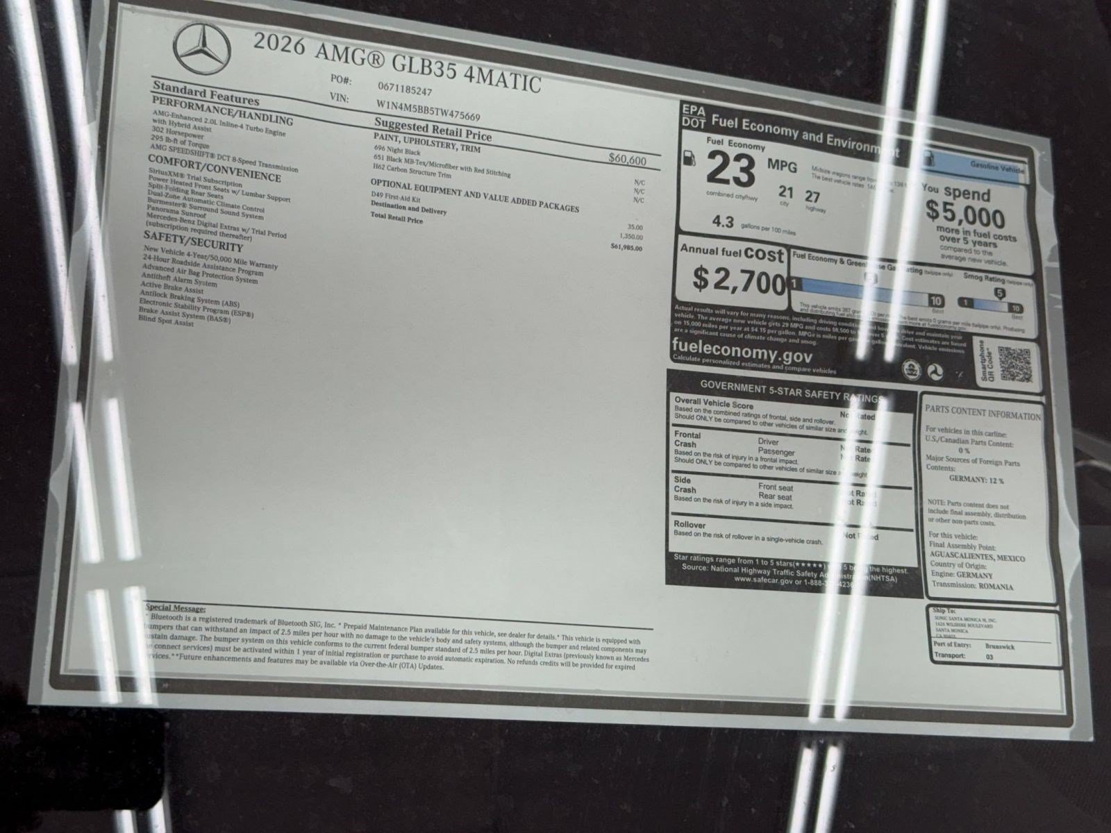 New 2026 Mercedes-Benz GLB 35 AMG 4MATIC image 33