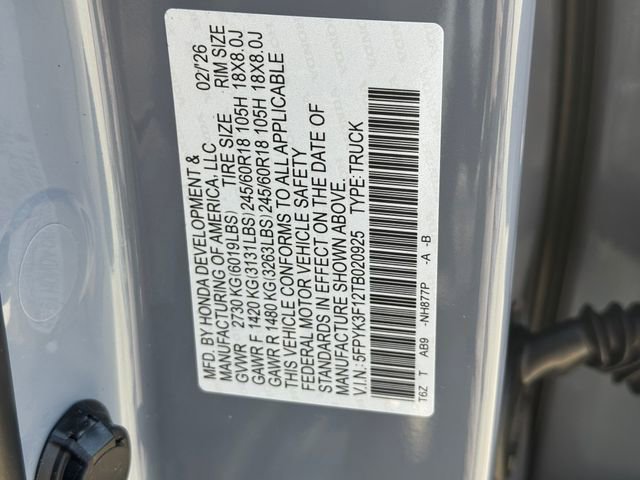 New 2026 Honda Ridgeline Sport image 30