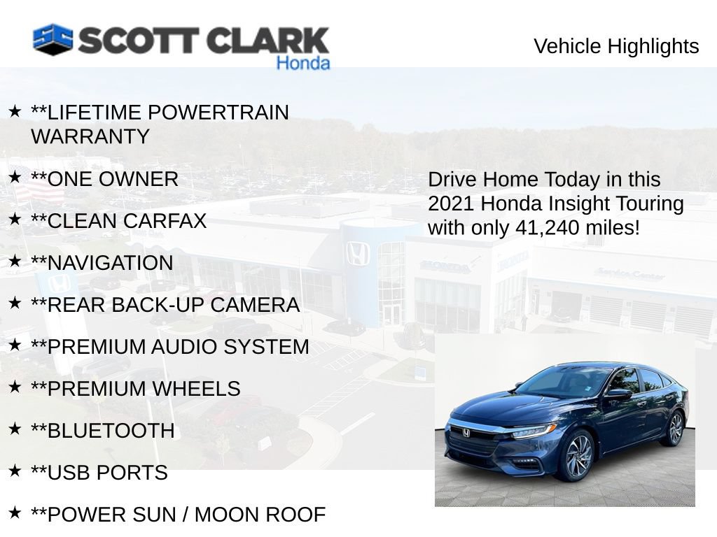 Used 2021 Honda Insight Touring image 11
