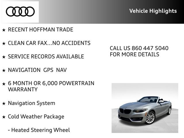 Used 2016 BMW 228i xDrive Convertible AWD/4WD image 8