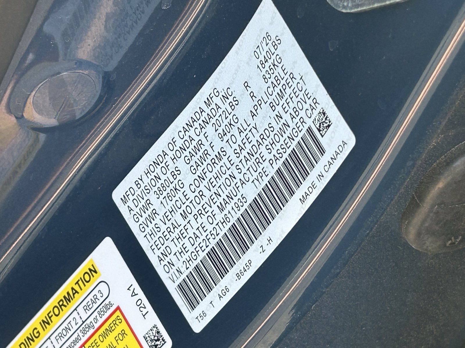 Certified 2026 Honda Civic Sport image 35
