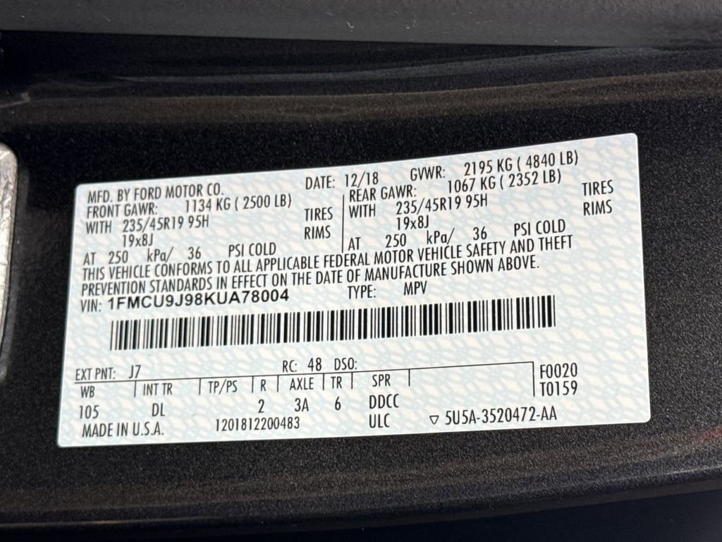 Used 2019 Ford Escape Titanium image 28