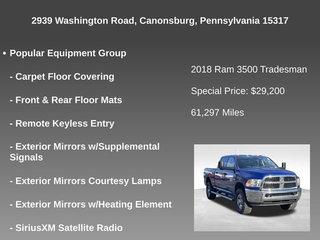 Used 2018 RAM 3500 Tradesman w/ Chrome Appearance Group image 14