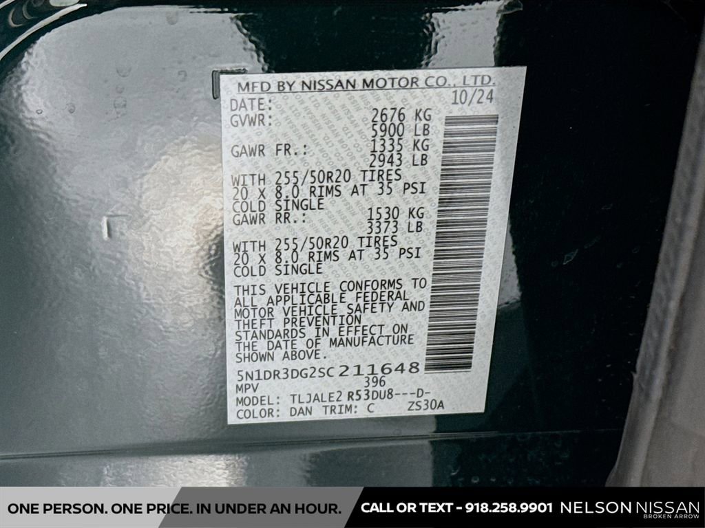 Certified 2025 Nissan Pathfinder Platinum w/ Cargo Package FWD image 35
