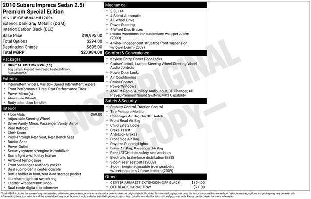 Used 2010 Subaru Impreza 2.5i Premium image 31